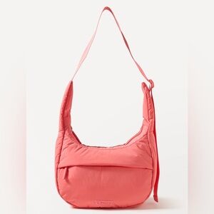 Athleta All About Small Crossbody Hobo Bag Mimosa Pink